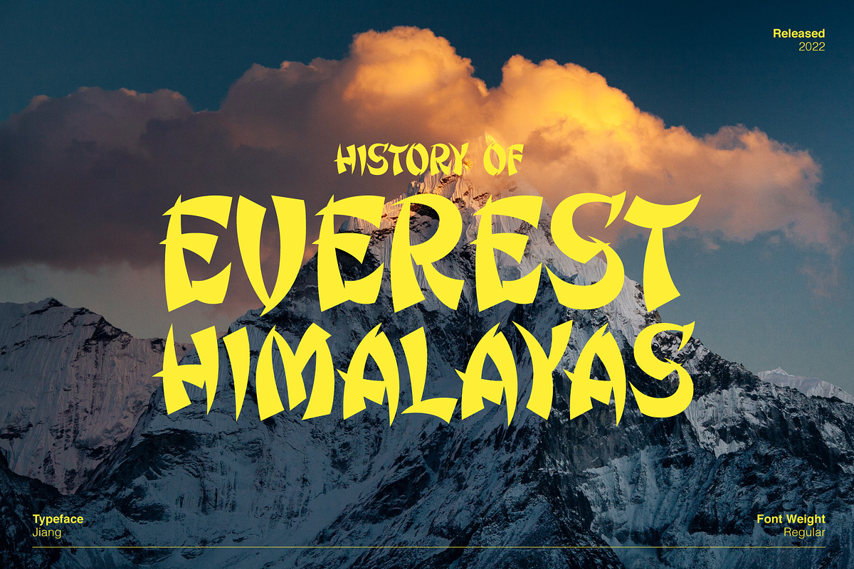 Jiang - Asian Inspired Display, a Script Font by HipFonts (Photo 3 of 7)