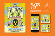 Green Spring Music Fest Flyer Set, a Flyer Template by graphicook (Thumbnail 1 of 3)