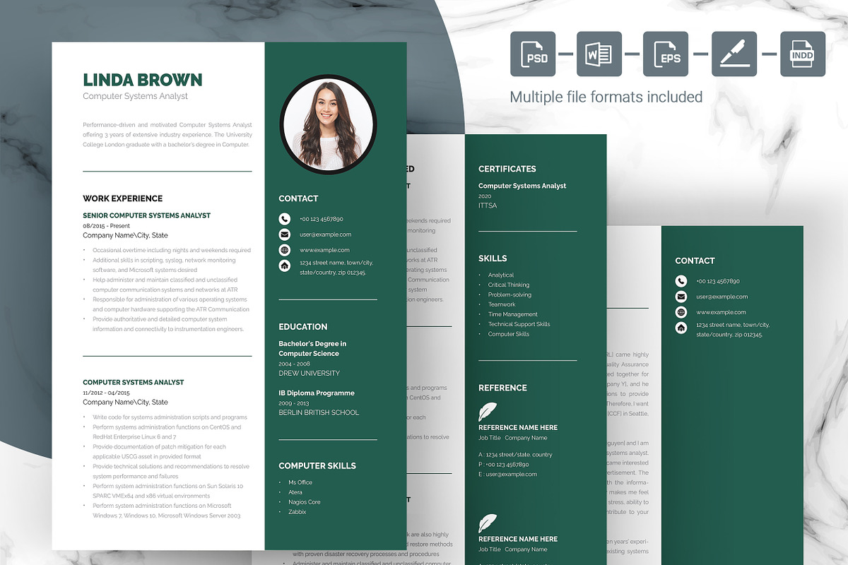Artistic Resume & Portfolio, a Resume Template by ResumeInventor (Photo 3 of 5)