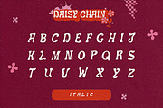 DAISY CHAIN / A Funky Display Face, a Font by Dylan Roop Design Co. (Thumbnail 3 of 10)