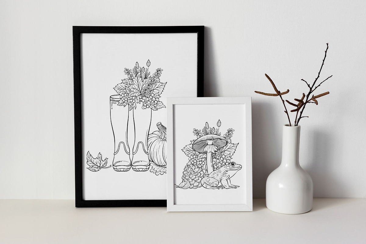 Cozy Autumn Vector Collection, a Seasonal Illustration by ennona_art (Photo 9 of 10)