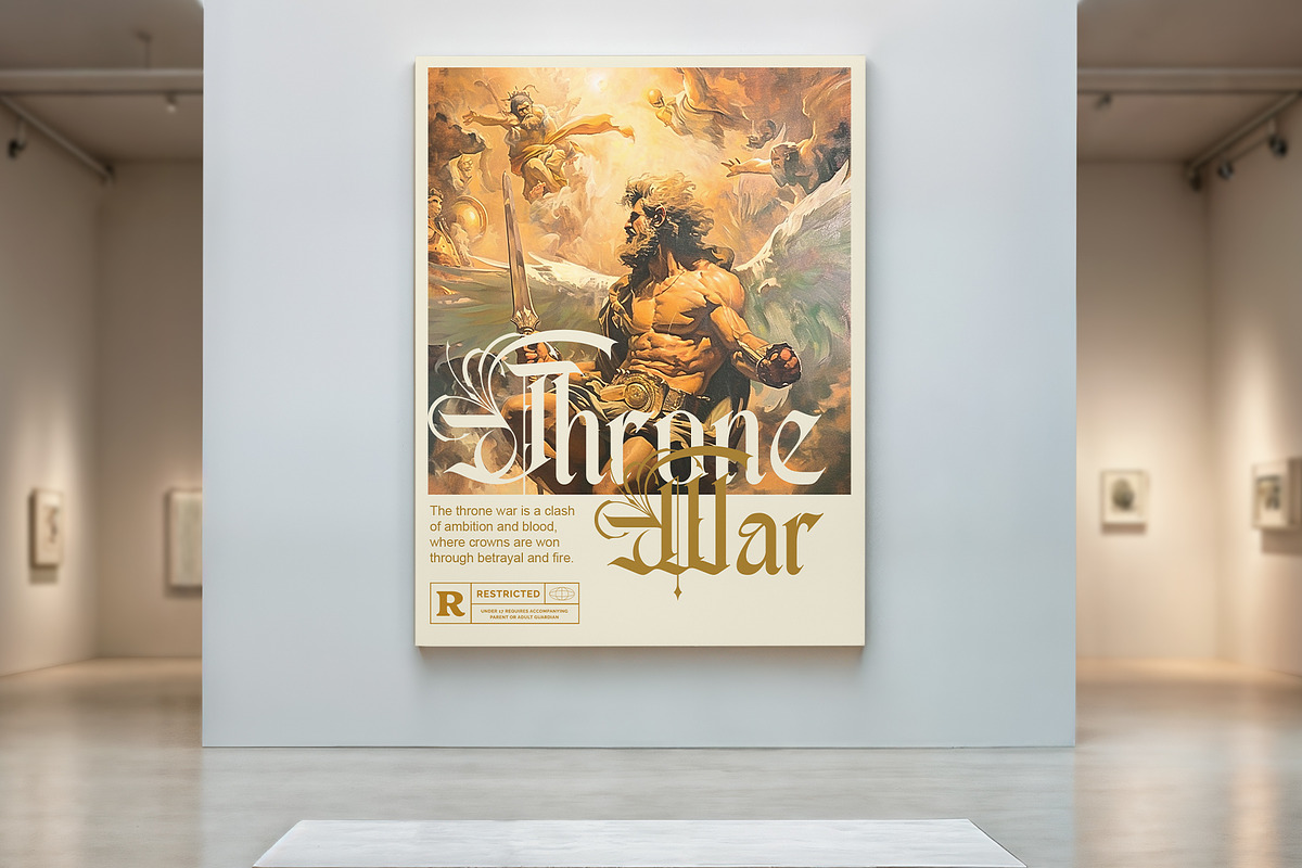 Highcrest Elegant Blackletter Font, a Blackletter Font by Letterara (Photo 7 of 15)