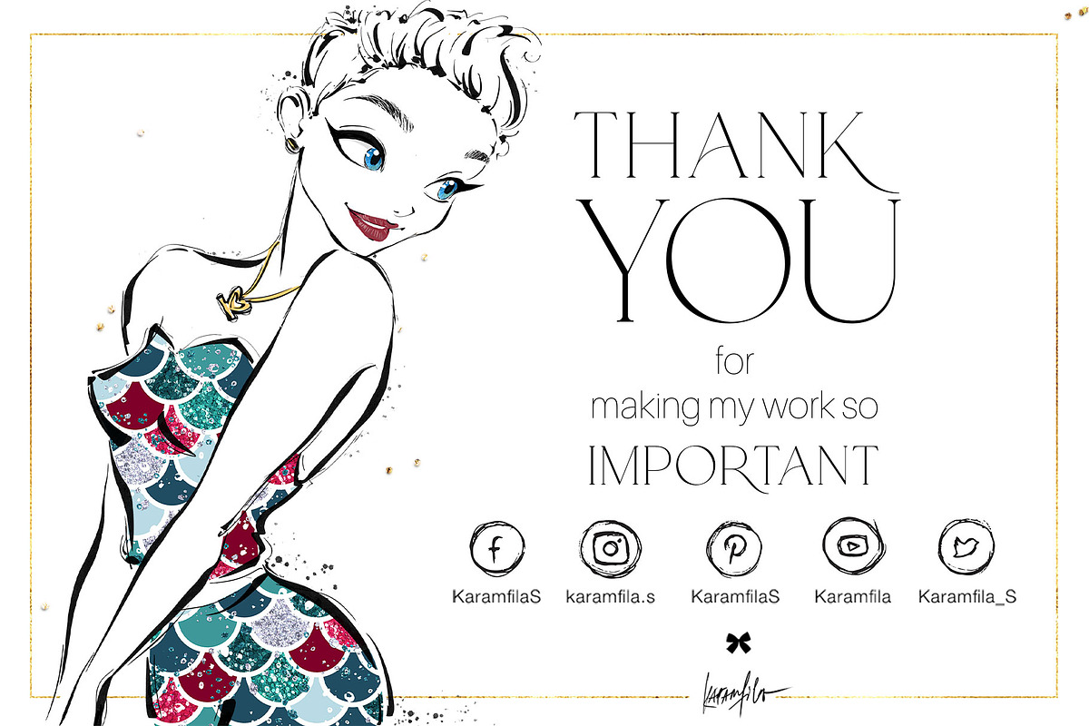 Christmas Mermaids Seamless Patterns, a Pattern Graphic by KaramfilaS (Photo 19 of 19)