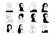 Social diversity/objects collection, an Illustration by Alona Savchuk (Thumbnail 2 of 13)