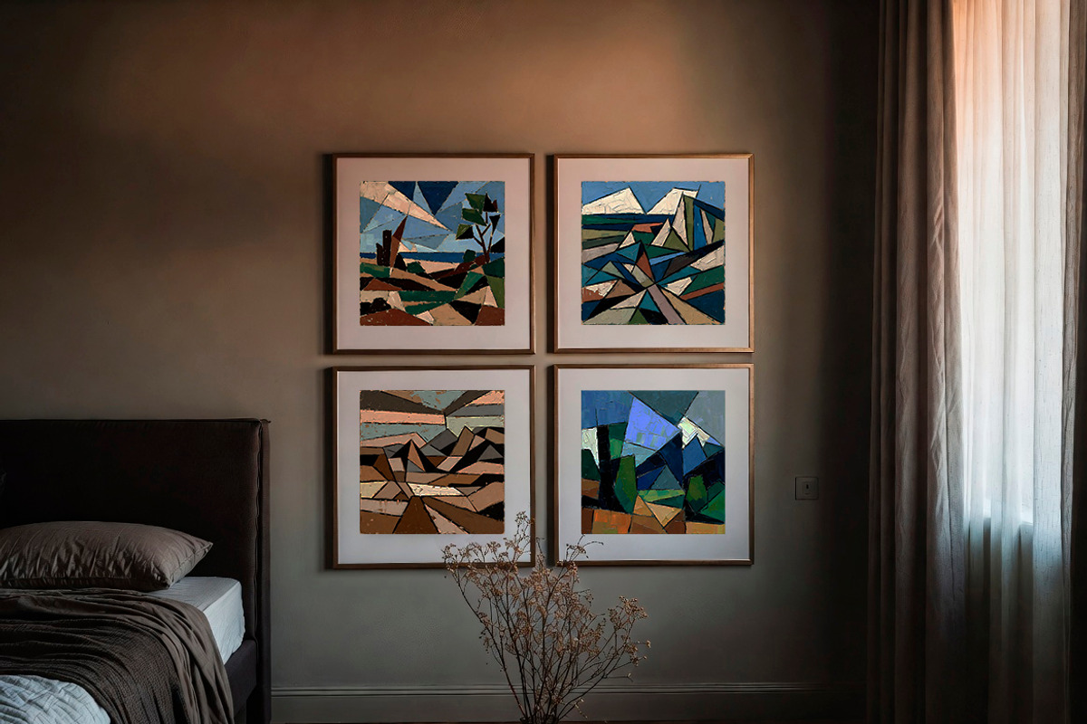 Cubism Collection.Printable Wall Art, a Decorative Illustration by O m N i  Studio (Photo 9 of 17)