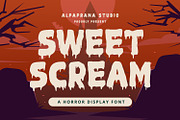Sweet Scream - Display Font, a Script Font by Alpaprana (Thumbnail 1 of 10)