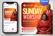 Sunday Worship Church Templates, a Social Media Template by Design Up (Thumbnail 1 of 4)