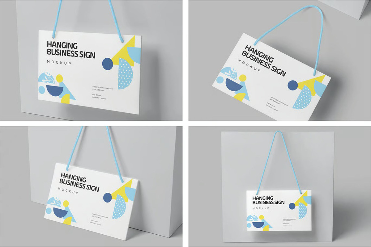 Business Signage Mockup, an Advertising Mockup by megostudi0 (Photo 1 of 6)