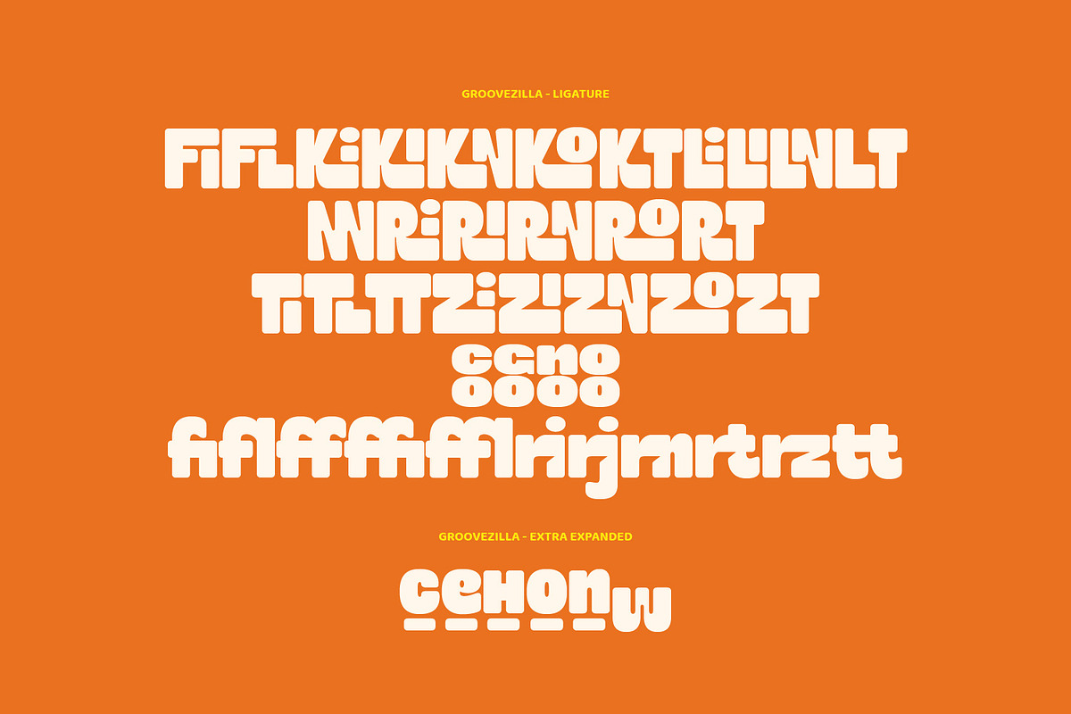 Groovezilla - Retro Bold Fonts, a Sans Serif Font by Dikas Studio (Photo 10 of 20)
