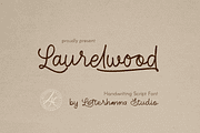 Laurelwood, a Handwritten Font by Letterhanna Studio (Thumbnail 1 of 9)