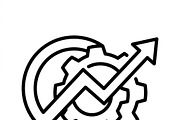 42 Business Analytics Icon Set, an Outline Icon by adenpinkstore (Thumbnail 2 of 9)