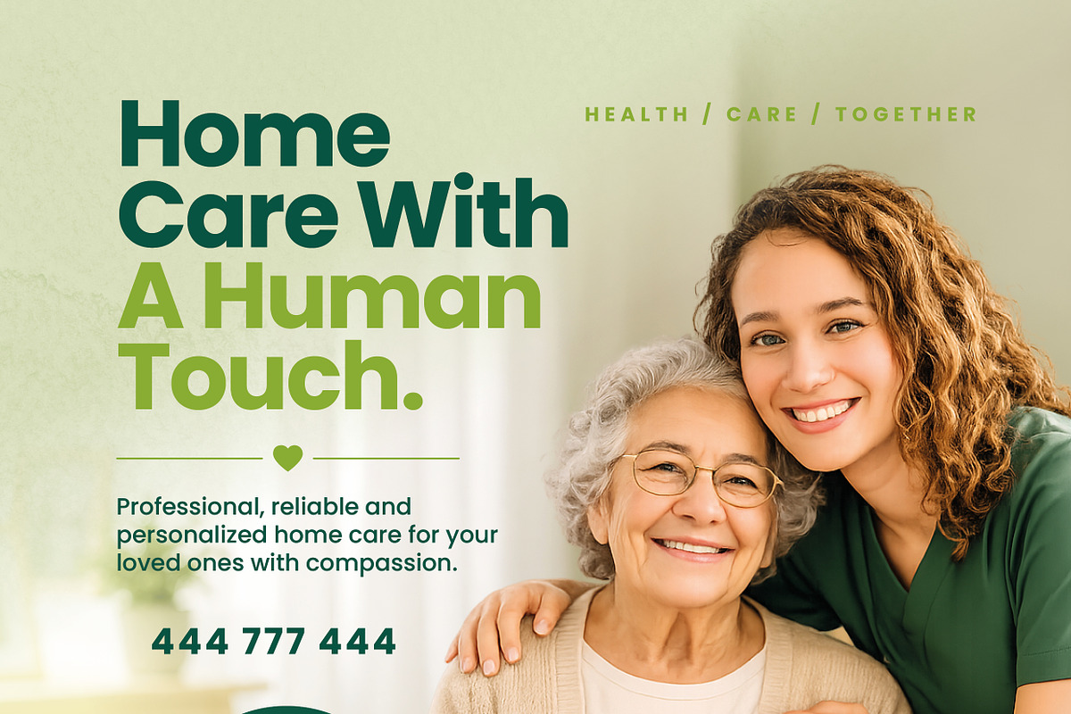 Home Care Services Flyer Template, a Flyer Template by grafilker (Photo 2 of 2)