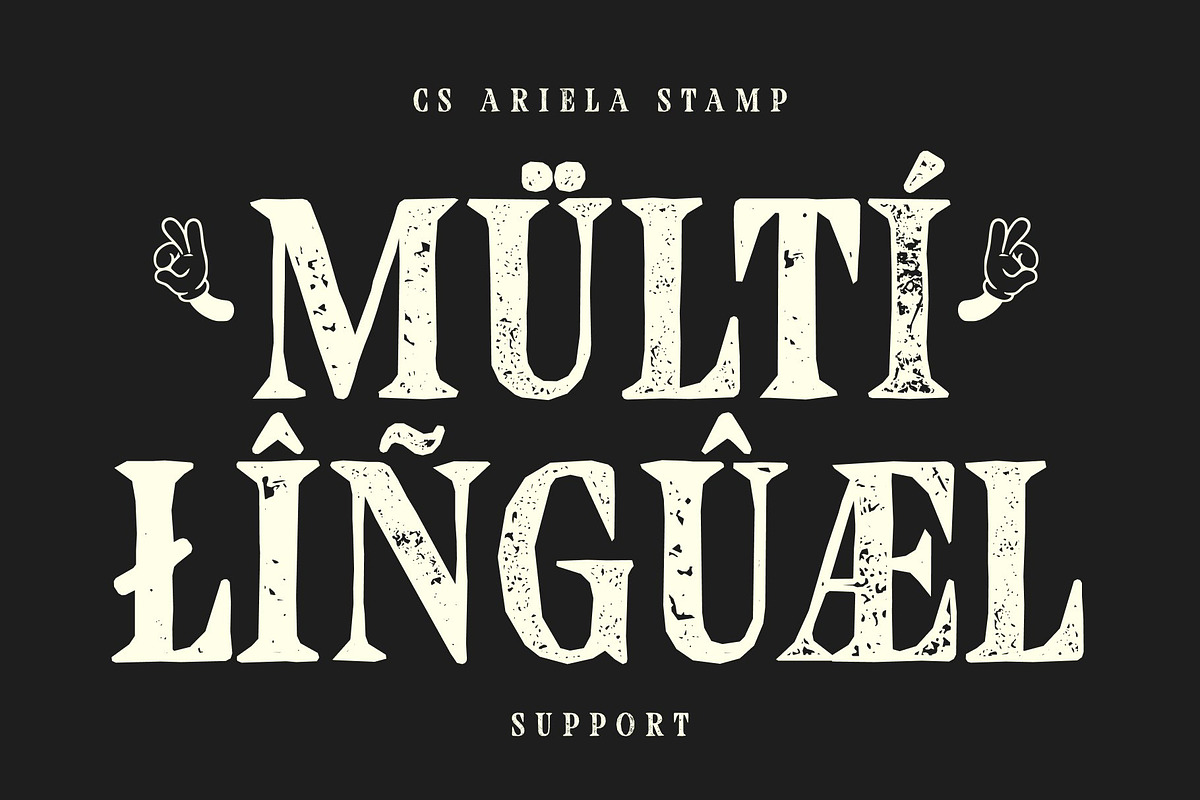 CS Ariela Stamp, a Serif Font by Craft Supply Co. (Photo 7 of 8)