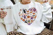 Cute Halloween Icons Heart Shape Art, a Seasonal Illustration by Creative Art (Thumbnail 3 of 3)