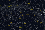 Night Sky with Constellations, an Object Graphic by DOBROGRAPH (Thumbnail 6 of 6)