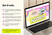 Rainbow Wix Website Template, a Wix Template by Template Twist Shop (Thumbnail 5 of 10)