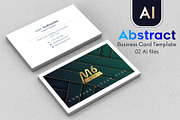 Abstract Business Card Template - 51, a Business Card Template by M6 Gallery (Thumbnail 1 of 3)