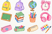 School Supplies Clipart Teacher PNG, an Education Illustration by SugarCloudStudioArt (Thumbnail 2 of 5)