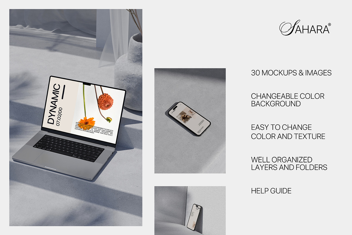 Sahara - Desert Vibes Mockup Bundle, a Device Mockup by Creavora (Photo 8 of 11)