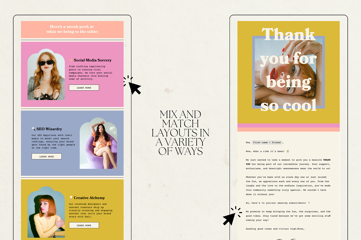 Flodesk Email Newsletter Templates, an Email Template by Branding Babe Co. (Photo 4 of 6)