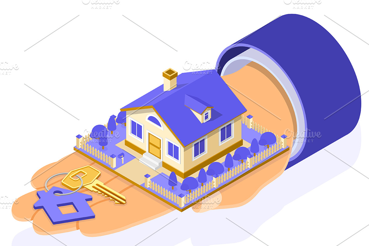 Sale Purchase Mortgage Real Estate, a Finance Illustration by TAlex (Photo 6 of 6)