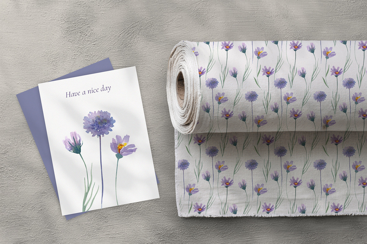 Wildflower Watercolor Collection, a Decorative Illustration by Anna Druzhkova (Photo 12 of 23)