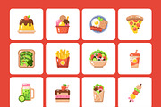 100 Food Flat Icons, an Emoji Icon by Prosymbols (Thumbnail 9 of 11)
