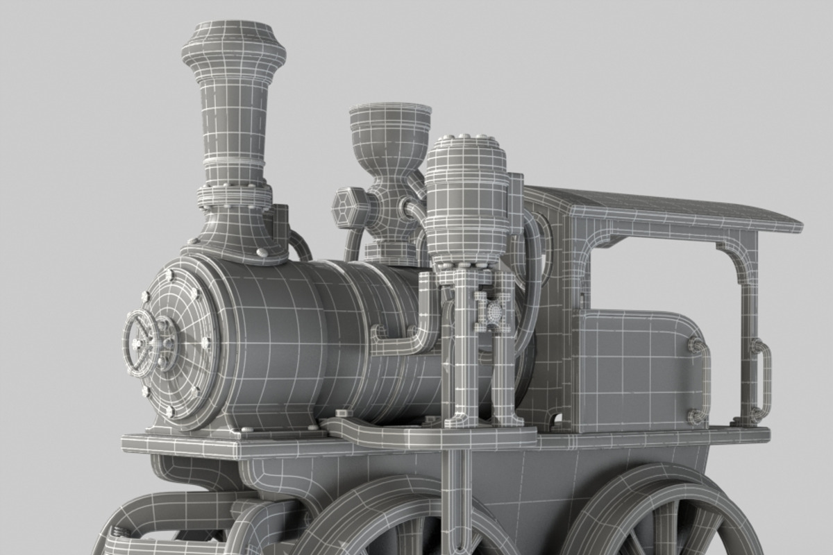 Toy train, a Cars & Vehicle 3D Model by happy brush (Photo 5 of 5)