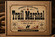Trail Marshal - Western display font, a Sans Serif Font by Wow Magic (Thumbnail 2 of 5)
