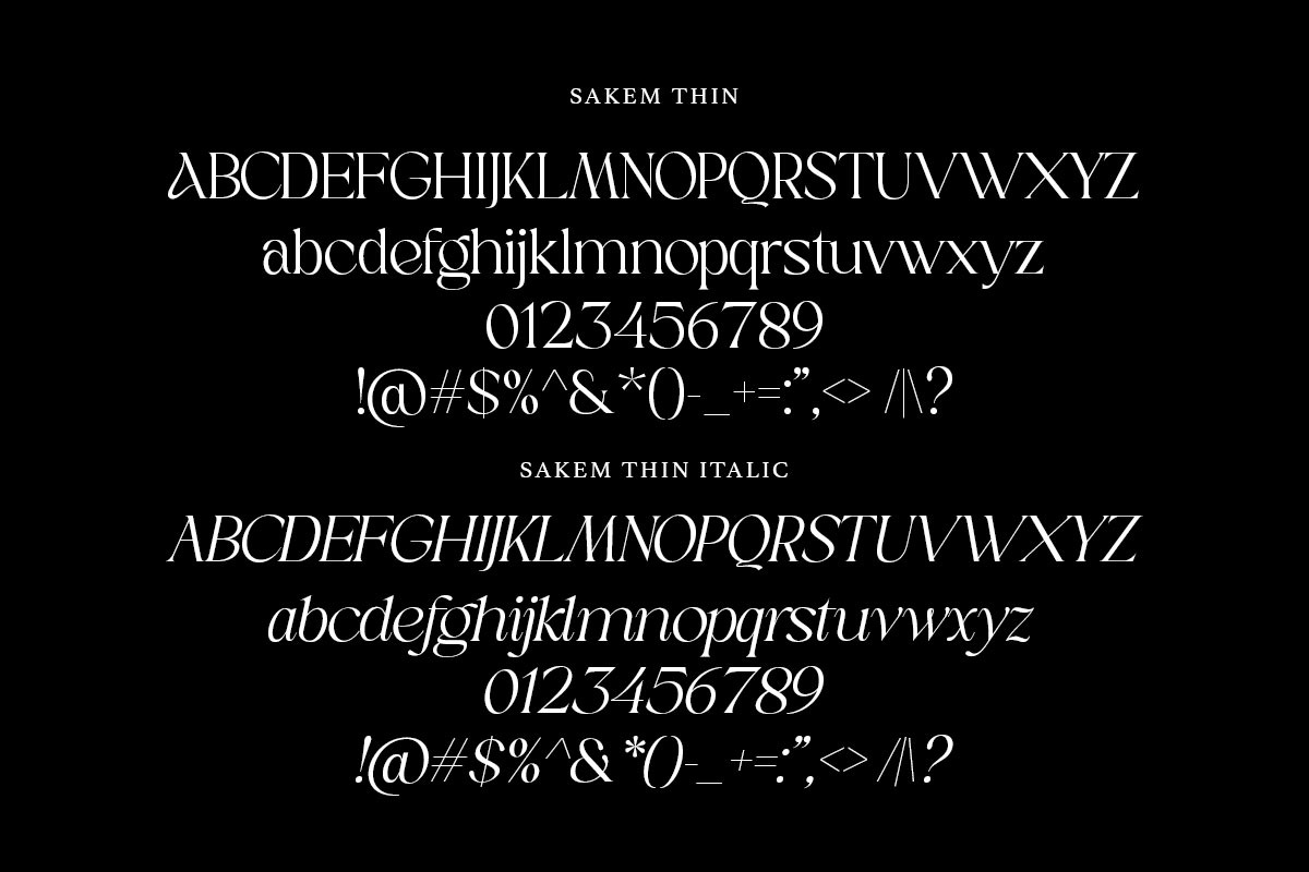 Sakem Elegance Serif Family (20 Font, a Font by Madjack.font (Photo 18 of 20)