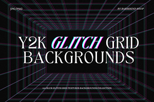 Y2K Glitch Grid Backgrounds