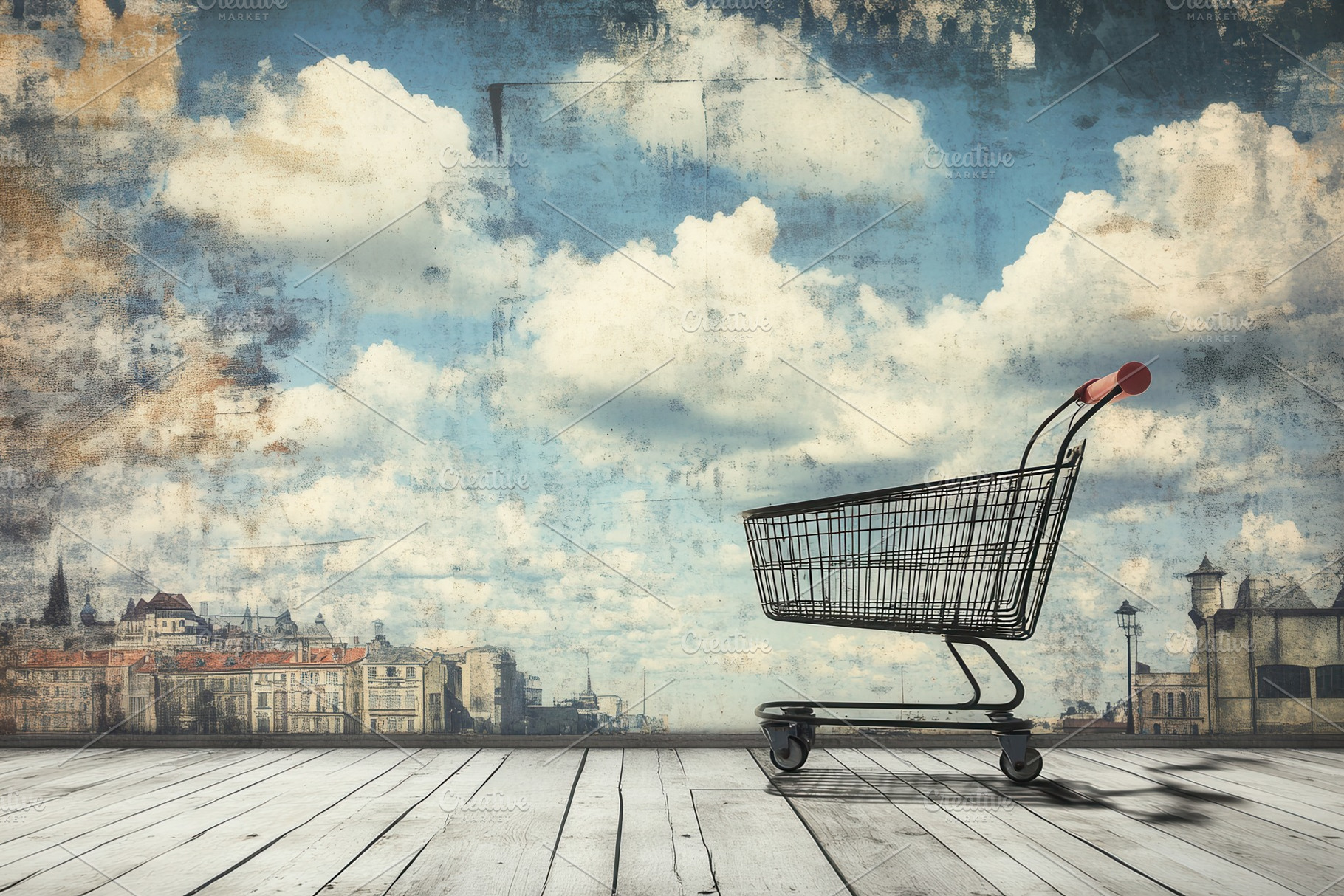 Digital carts power global commerce, a Photo by Pavel_design