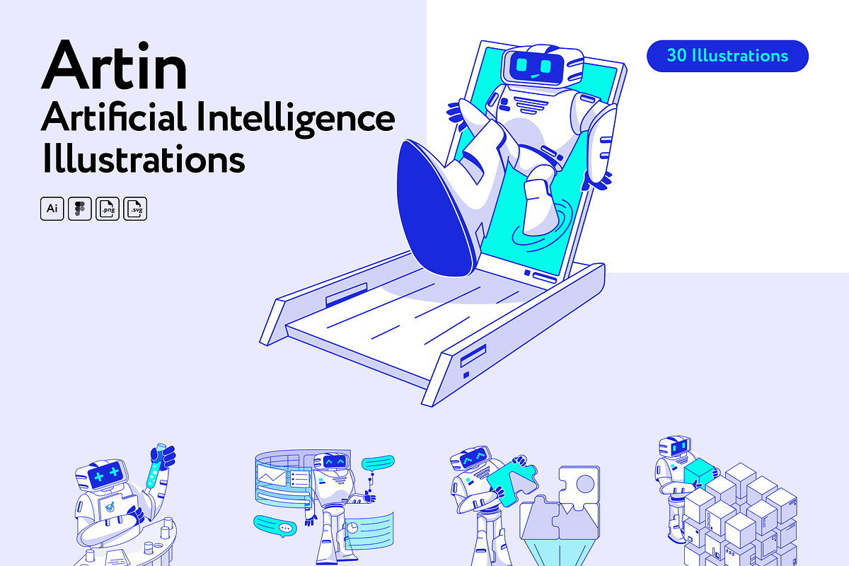 Artin Artificial Intelligence, a Technology Illustration by Welovegraphics (Photo 7 of 7)