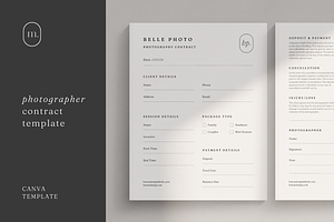 Photographer Contract Template Canva