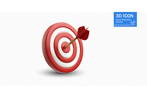 Target with arrow hitting the, a Finance Illustration by ZinetroN