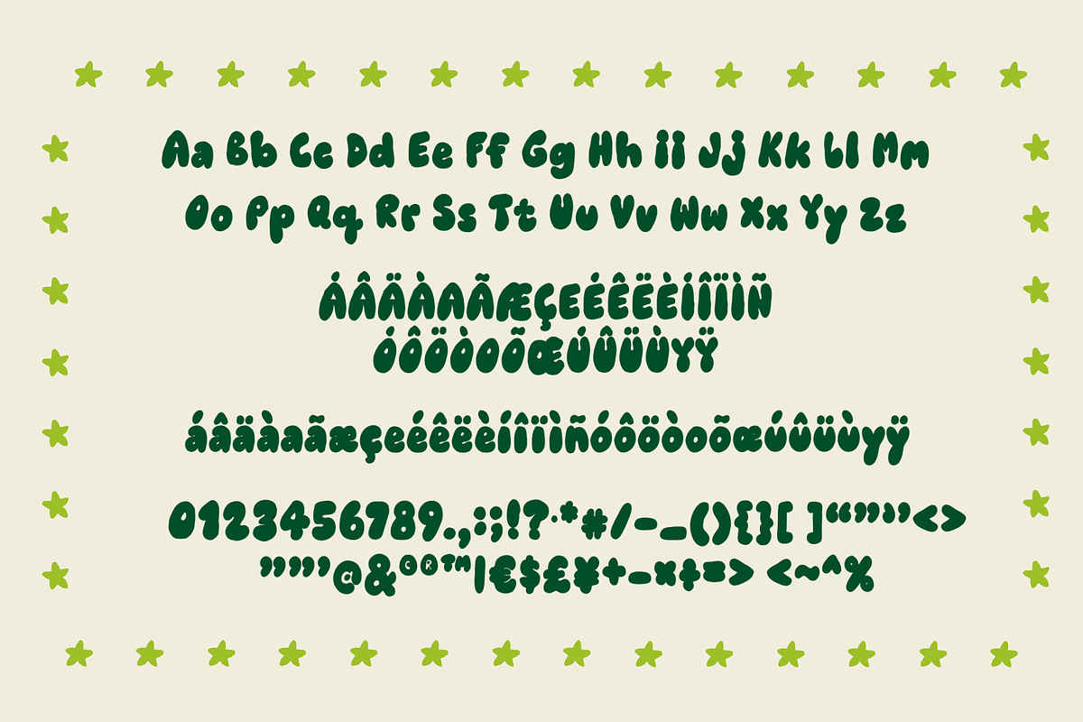 Retro Chunky Bold Bubble Font, a Handwritten Font by Nonceni (Photo 10 of 10)