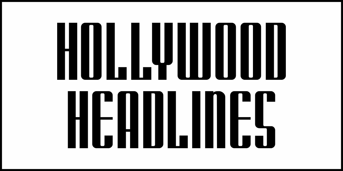 Hollywood Headlines JNL, a Sans Serif Font by Jeff Levine Fonts (Photo 2 of 5)