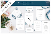 Paeonia Wedding Suite, an Invitation Template by Europe.graphics (Thumbnail 1 of 3)