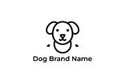 Dog head outline vector icon, a Branding & Logo Template by Vectorium Studio (Thumbnail 1 of 2)