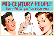 Retro People Illustrations, a Food Illustration by Piddix Archives (Thumbnail 1 of 2)