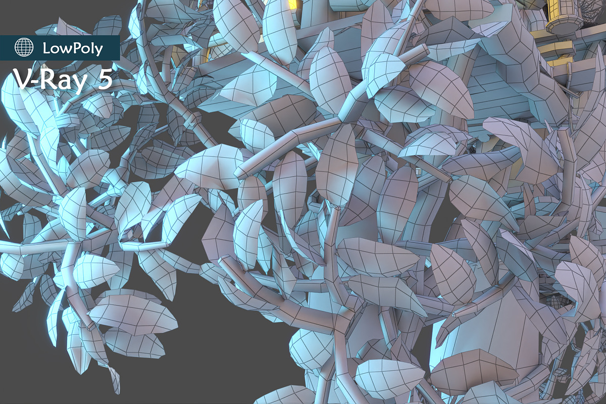 Subdivision&LowPoly fairy tree house, an Architecture 3D Model by Cute & 3D (Photo 7 of 28)