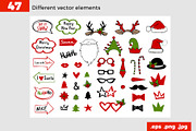 Christmas Photo Booth Props Set & A4, an Icon by Sopelkin (Thumbnail 2 of 5)
