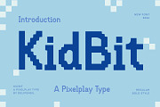 Kidbit - A pixelplay type, a Sans Serif Font by delipensil (Thumbnail 1 of 9)
