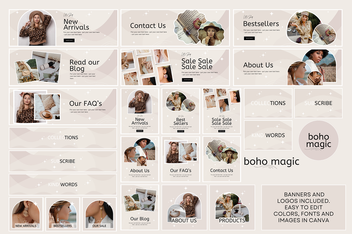 Boho Magic Shopify Theme, a Shopify Template by SunshineStudioBoutique (Photo 5 of 10)