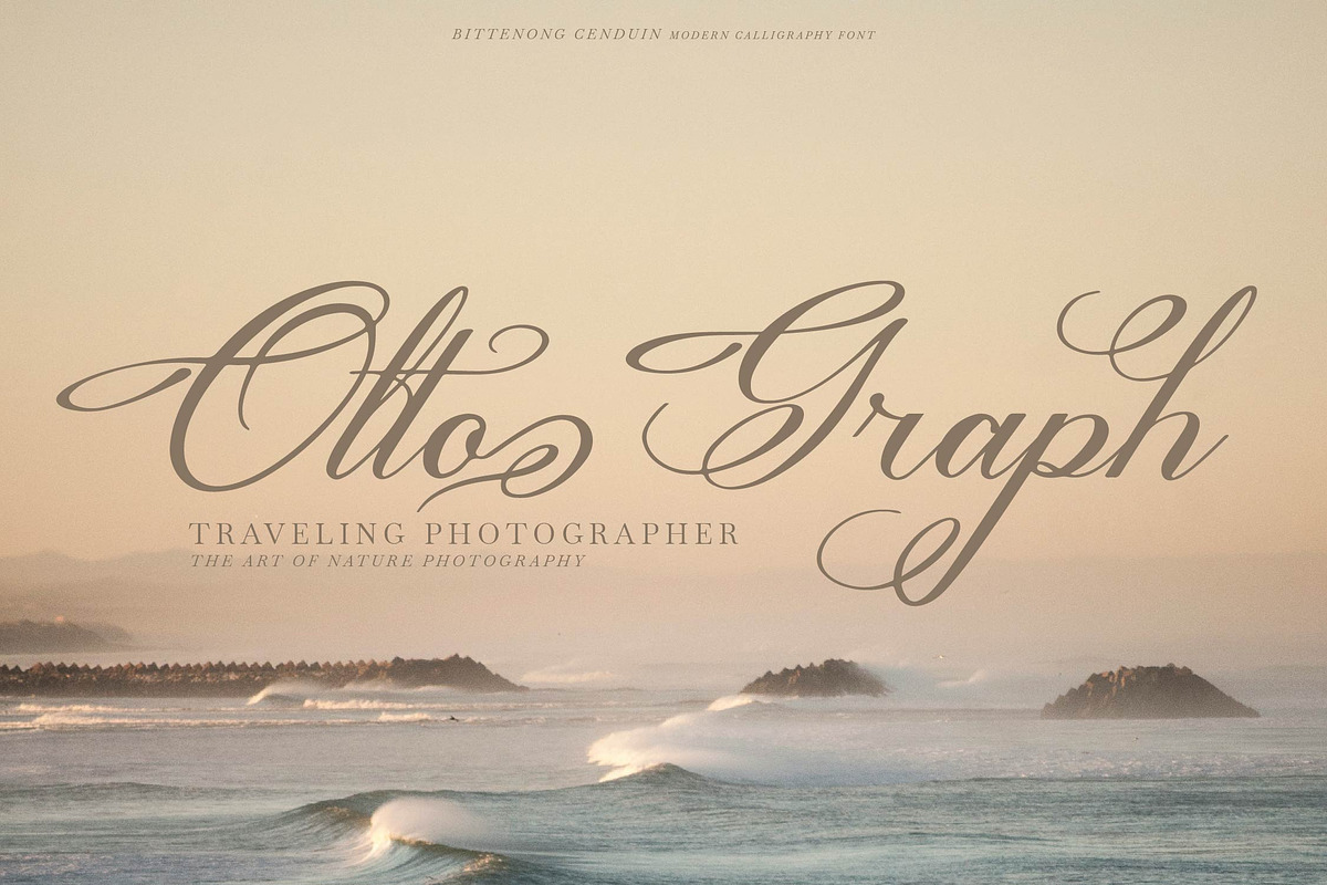 Bittenong Cenduin Modern Calligraphy, a Script Font by Denustudios (Photo 4 of 13)