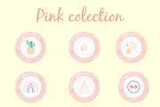 Pink Instagram Highlight Covers, a Social Media Template by HandmadeWithLove (Thumbnail 2 of 3)