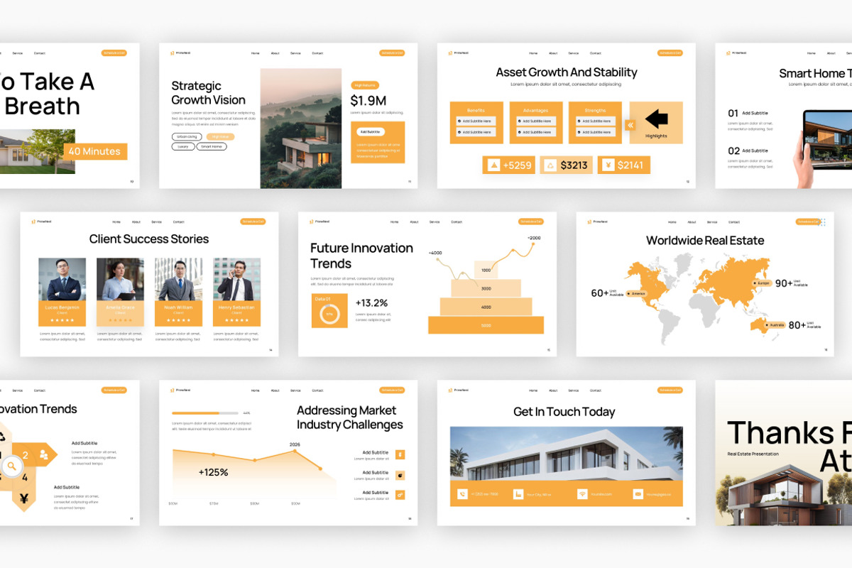 Modern Real Estate Google Slides, a Presentation Template by Loin Studio (Photo 4 of 4)