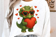 Valentine's Day T-Rex Png, Dino Love, a Graphic by Libby Wishes (Thumbnail 5 of 8)