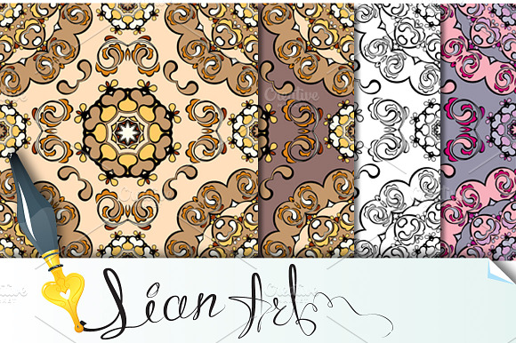 squared backgrounds - ornaments preview 3