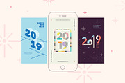 2019 New Year Instagram Bundle, a Social Media Template by muhisya (Thumbnail 4 of 9)